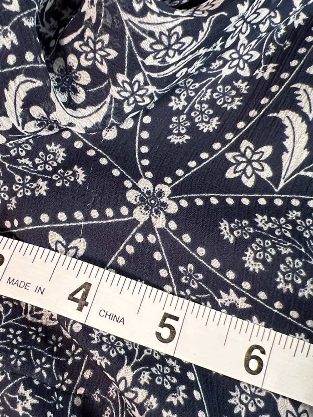 LC Lauren Conrad Navy and White Floral Dress - Picture 7 of 7
